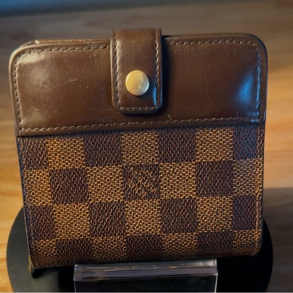 ❤️ Louis Vuitton damier ebene double sided compact Wallet​ - Picture 1 of 7